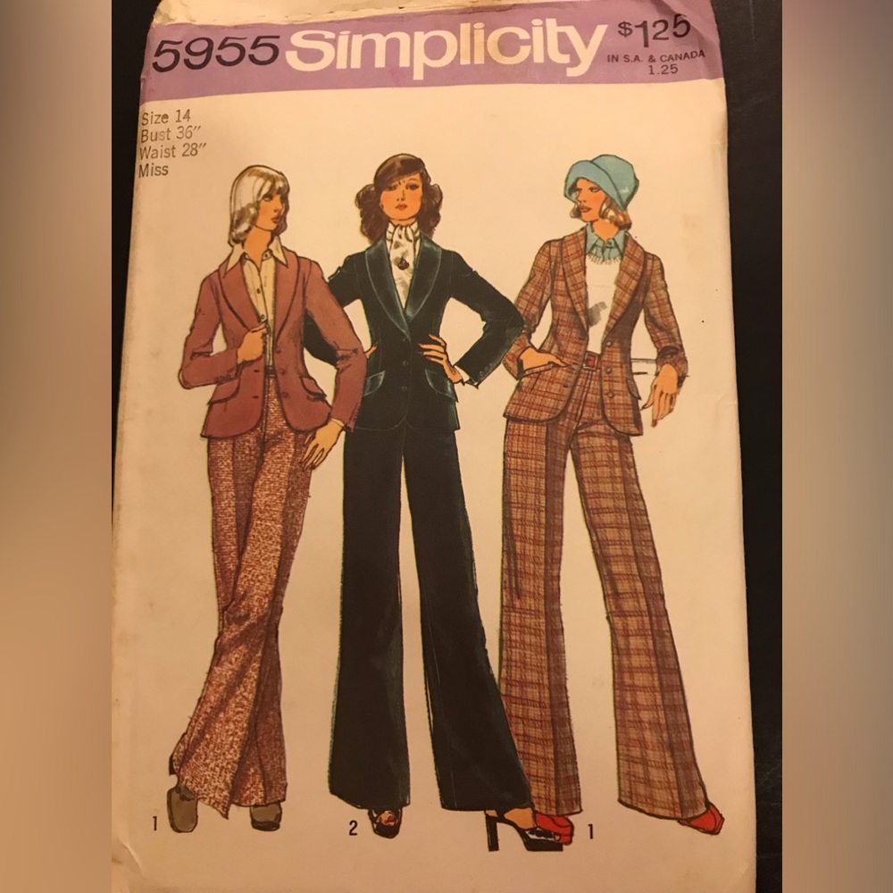 Size 14 Simplicity Vintage (used) Pattern 5955